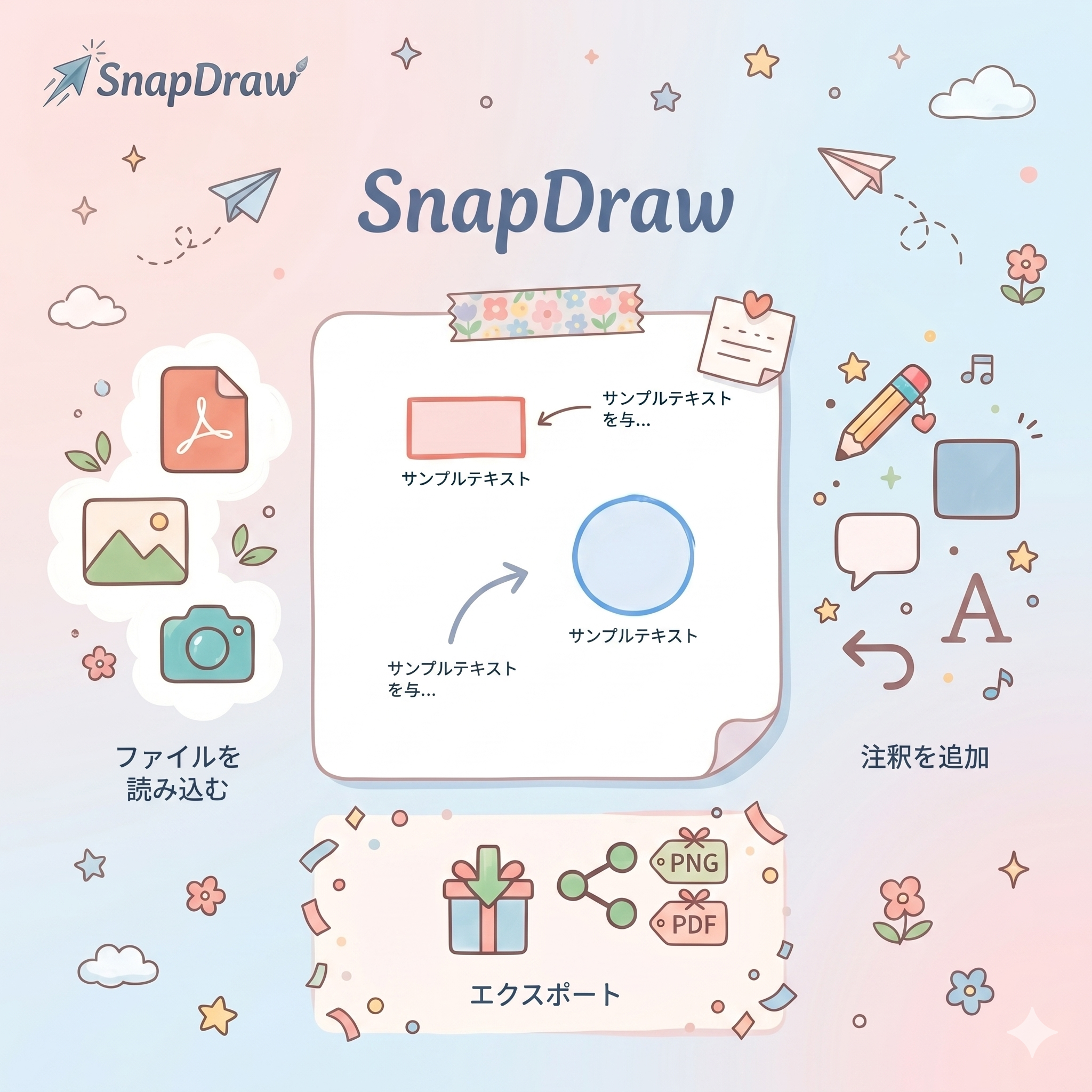 SnapDraw（簡易描画ツール） のイメージ