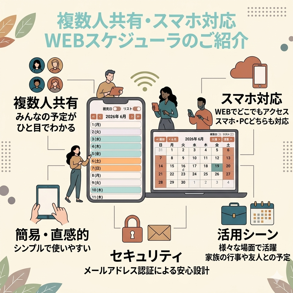 WEBスケジューラ のイメージ
